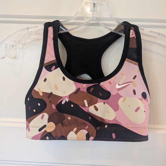 Pink, Black, and Brown Reversable Nike Sports Bra - Picture 1 of 4